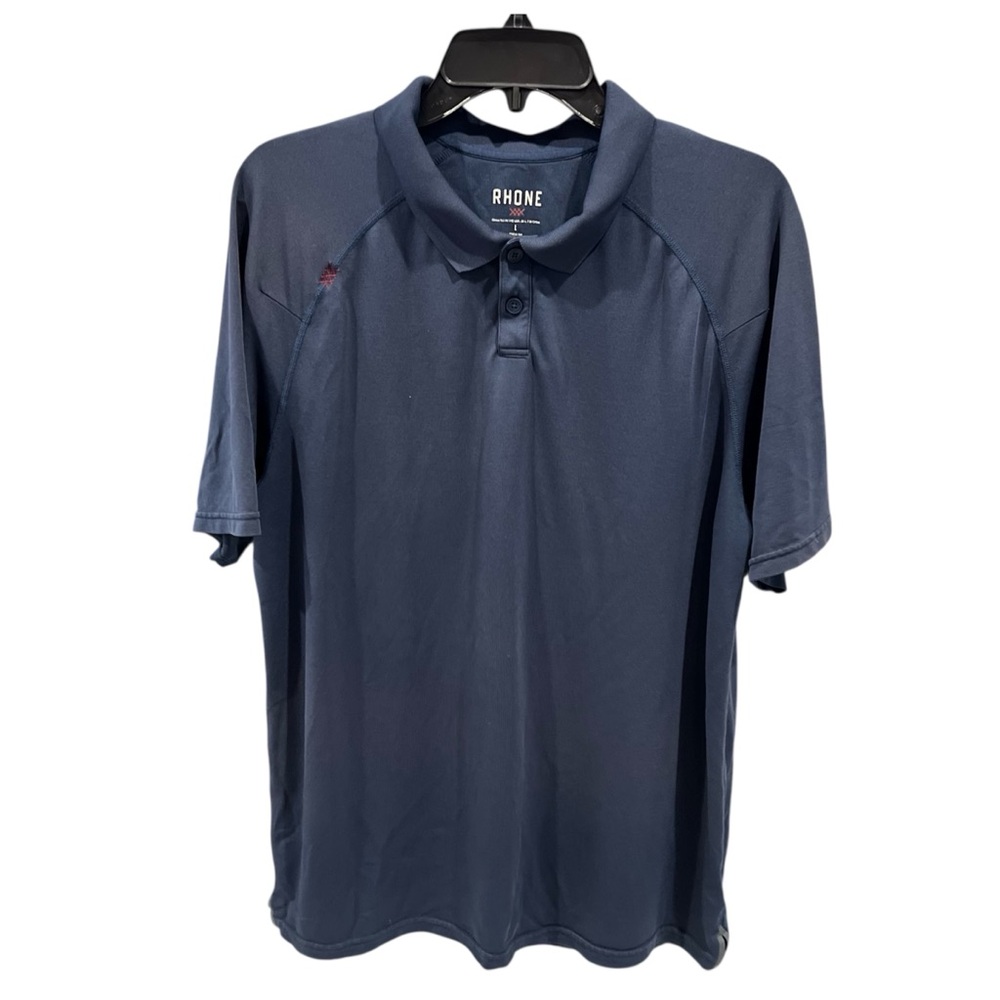 Rhone Men’s Navy Blue Polo Shirt Size Large